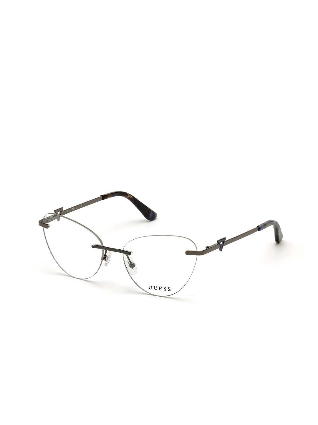GUESS Women Rimless Cateye Frames