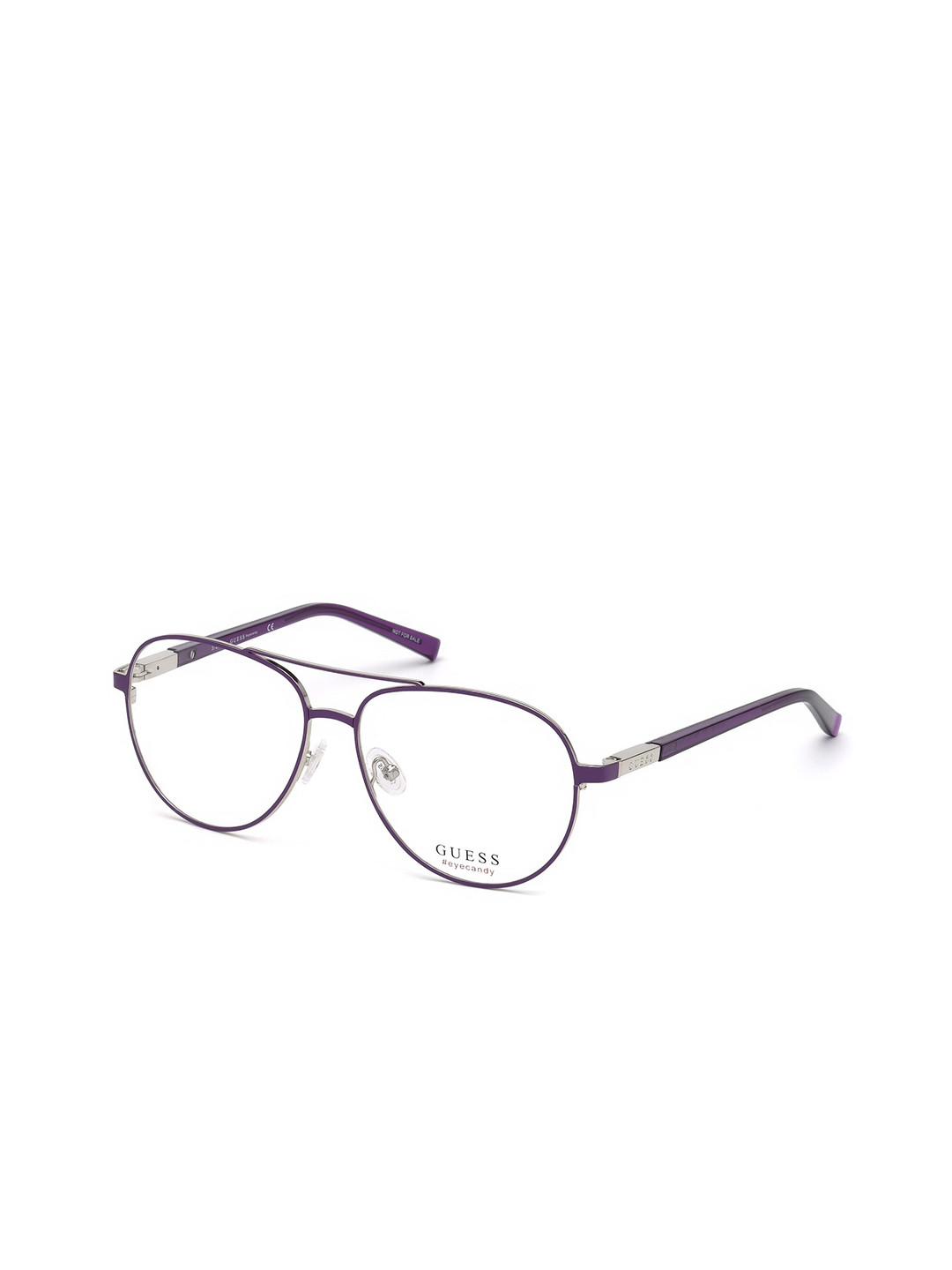 GUESS Unisex Purple Full Rim Aviator Frames GU3029_083