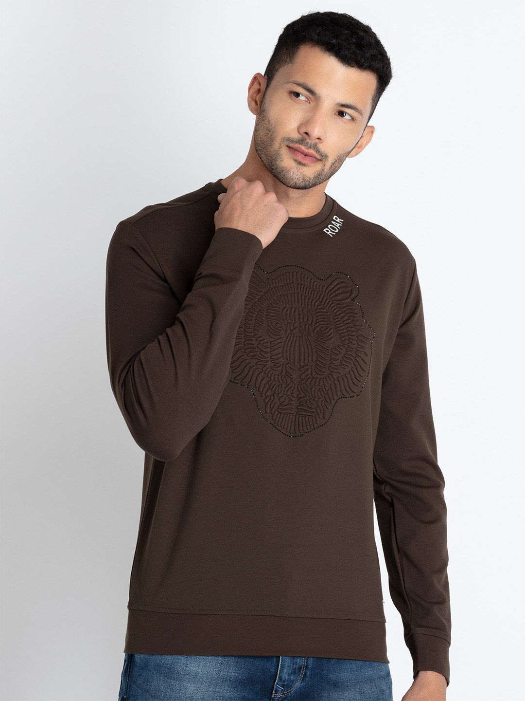 Status Quo Self Design Cotton Pullover
