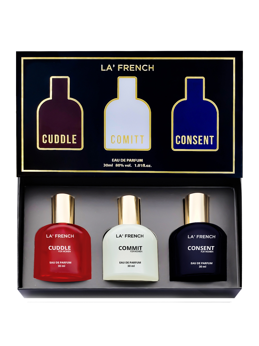 Buy La French C Series Set Of 3 EDP Perfume Cuddle Commit Consent