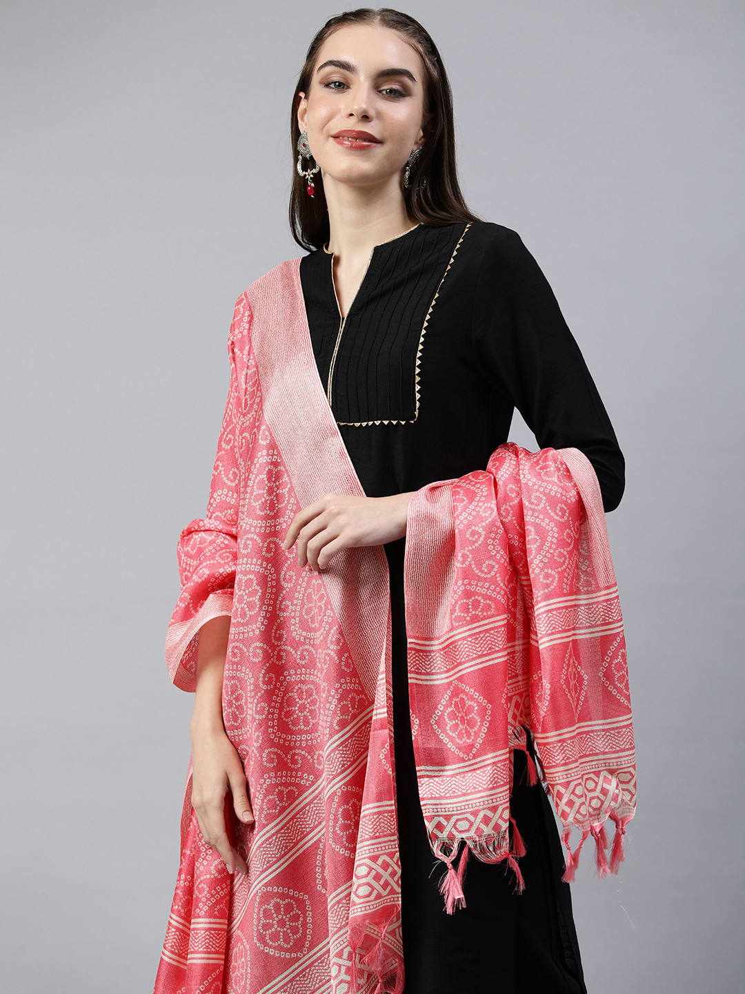 Rani Saahiba Bandhani Printed Dupatta