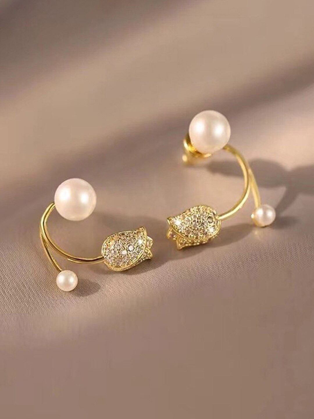 Jewels Galaxy Artificial Stones Contemporary Studs Earrings