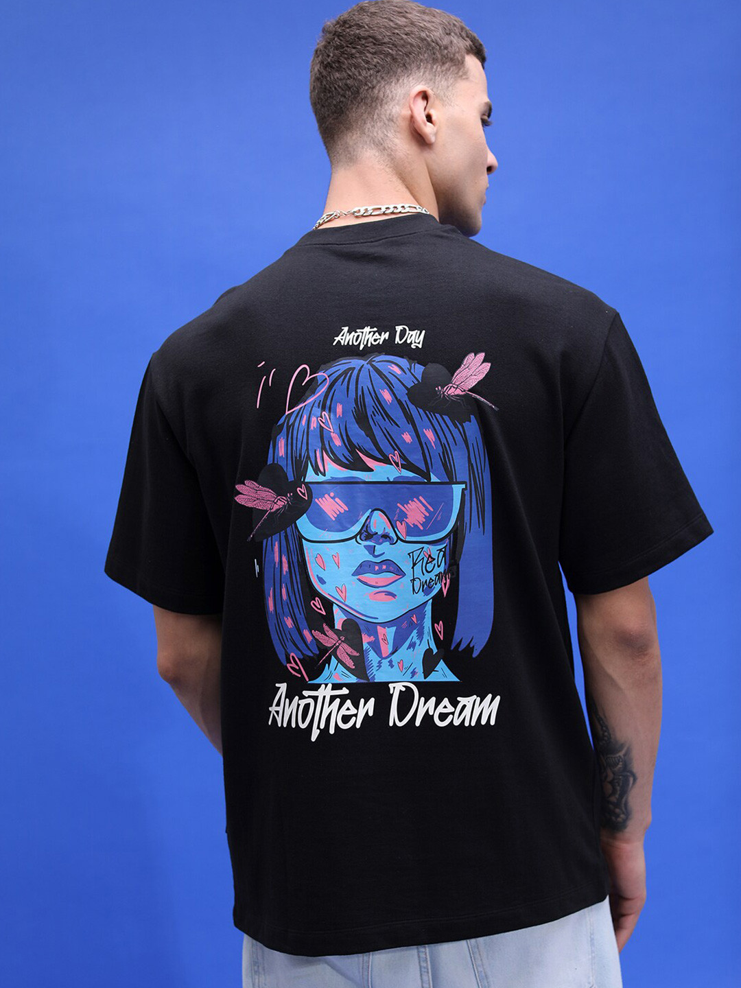 HIGHLANDER Unisex Graphic Printed Drop-Shoulder Oversized T-shirt