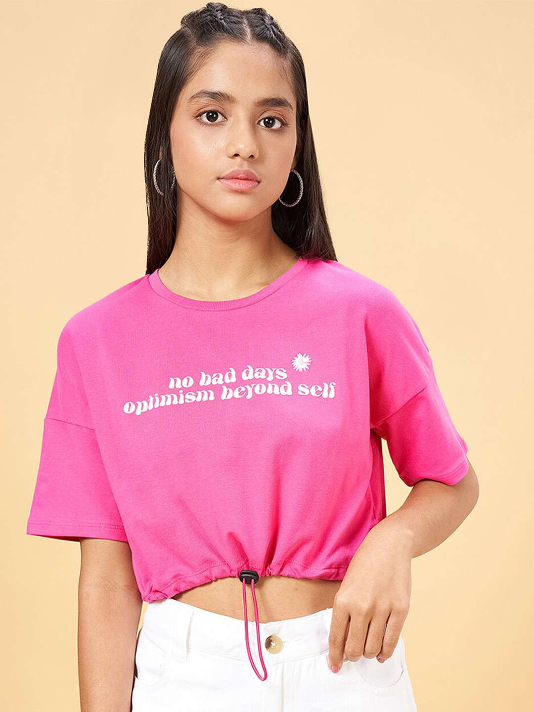 Coolsters by Pantaloons Girls Typography Printed T-Shirt