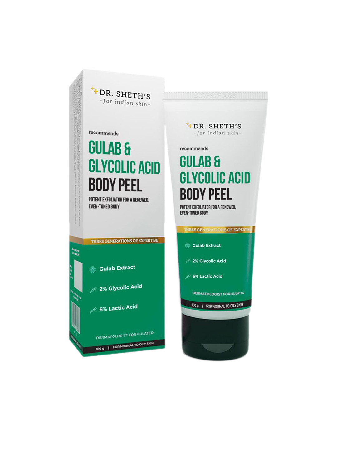 DR. SHETHS Gulab & Glycolic Acid Body Peel-100g
