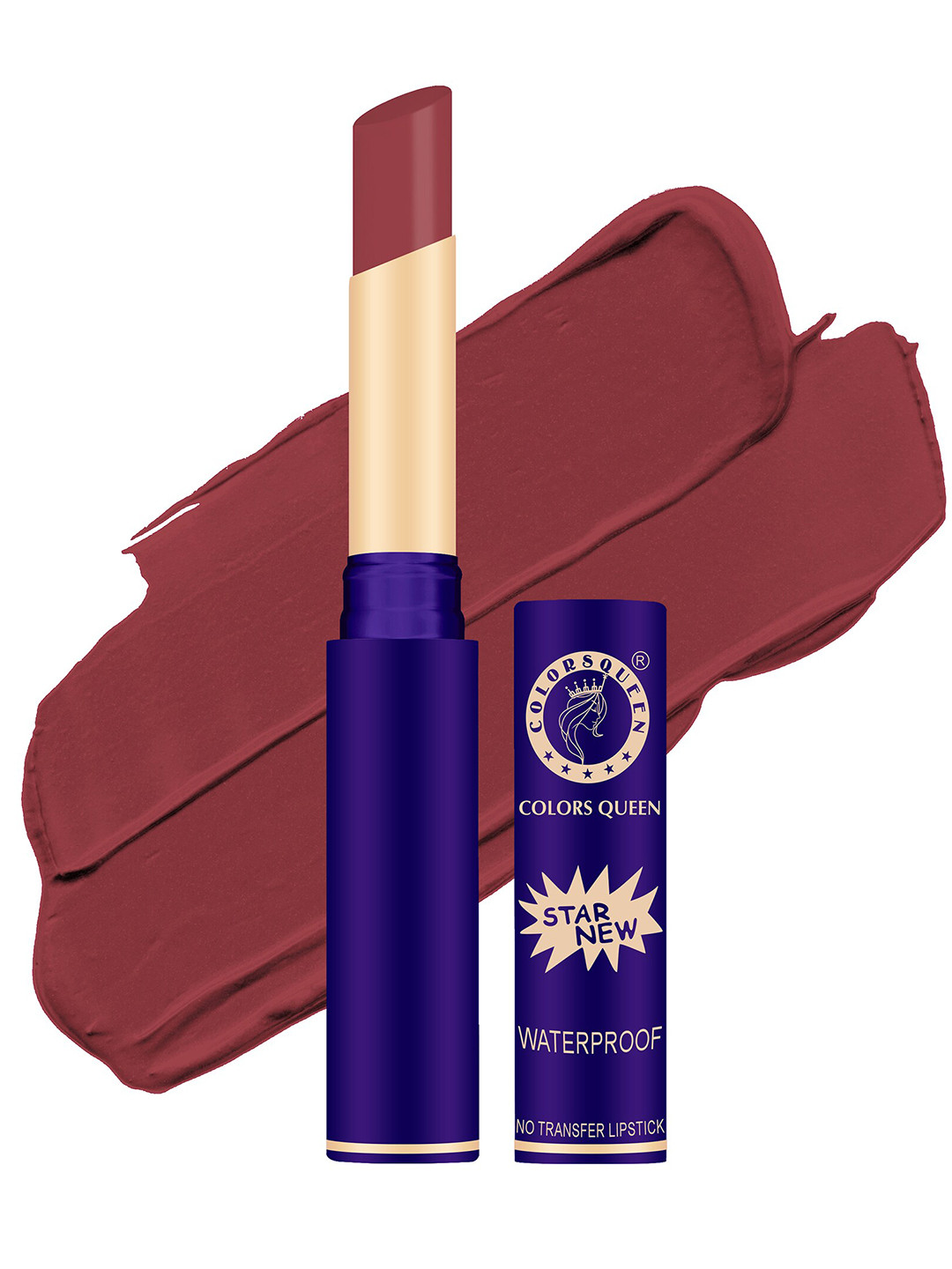 Colors Queen Star New  Lips Non-Transfer Waterproof Matte Lipstick 2g - Nudit 848