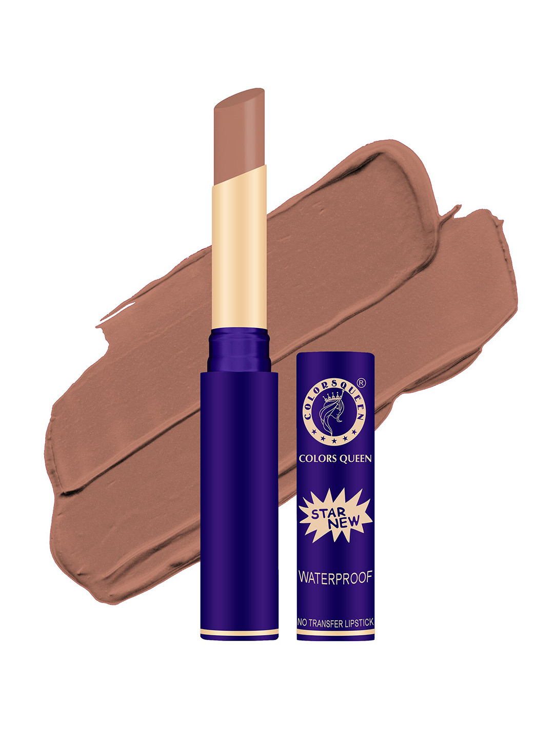 Colors Queen Star New  Lips Non-Transfer Waterproof Matte Lipstick 2g - Nude 849