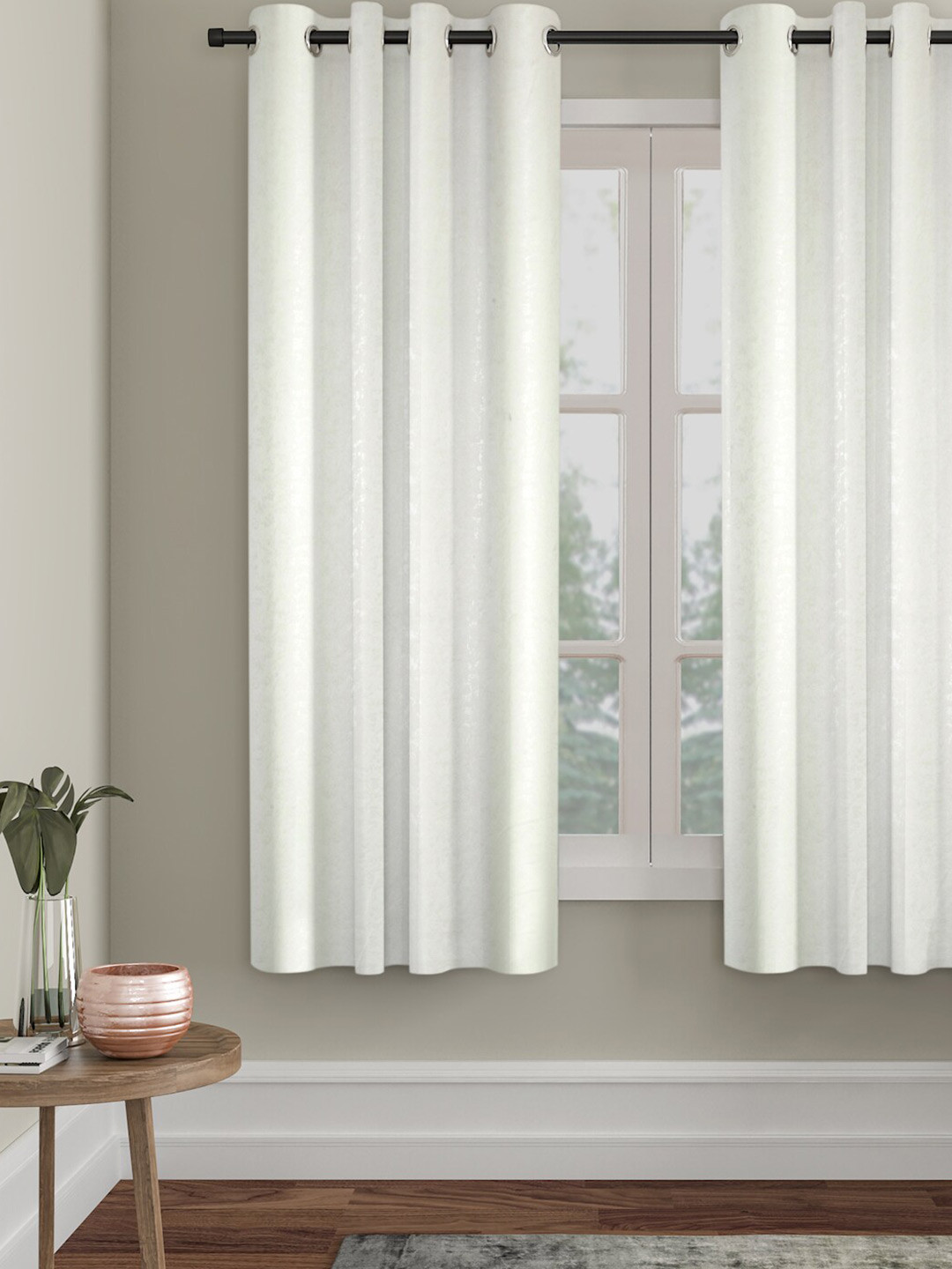 SOKNACK White Black Out Window Curtain