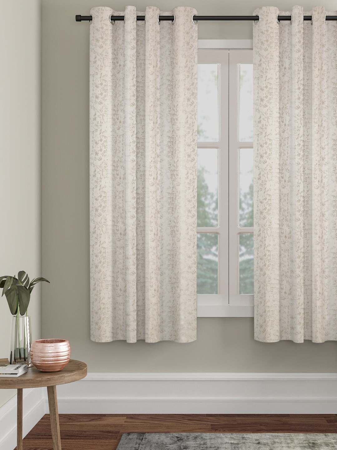 SOKNACK Cream-Coloured Black Out Window Curtain