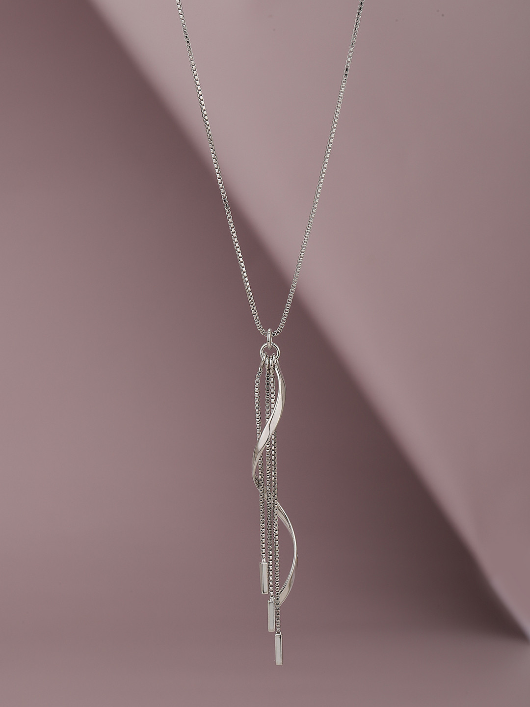 Buy Carlton London 925 Sterling Silver Cascade Waterfall Pendant 