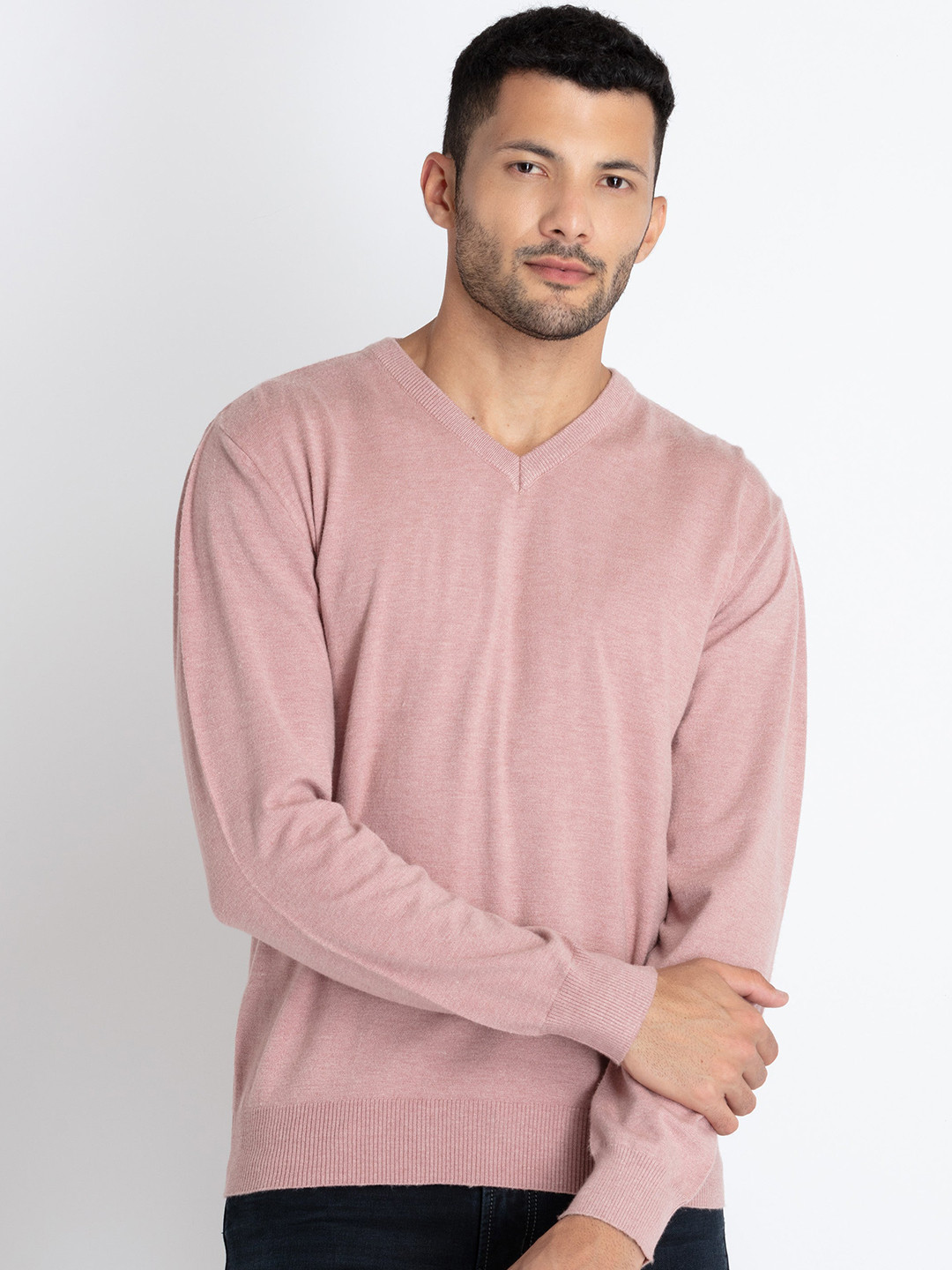 Status Quo V-Neck Pullover Sweatshirts