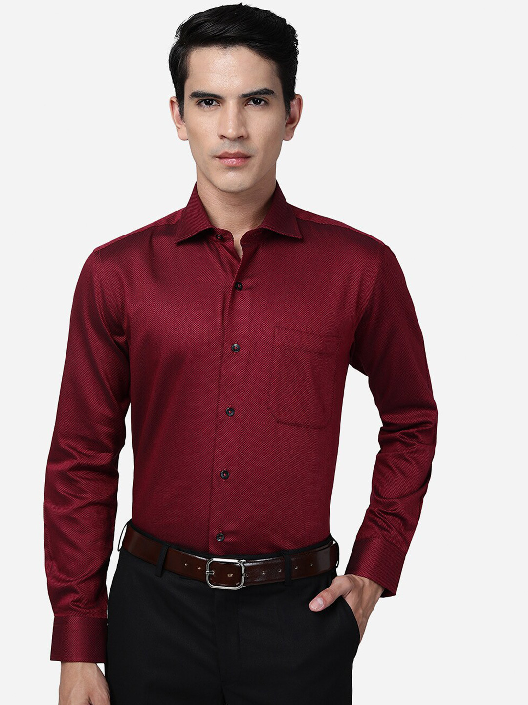 METAL Slim Fit Cotton Formal Shirt