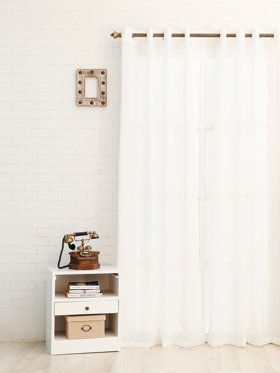 Ariana Off White Sheer Door Curtain