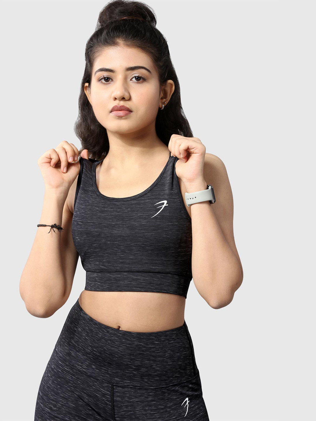 FUAARK Non-Wired Removable Padding Anti Odour Workout Bra With All Day Comfort