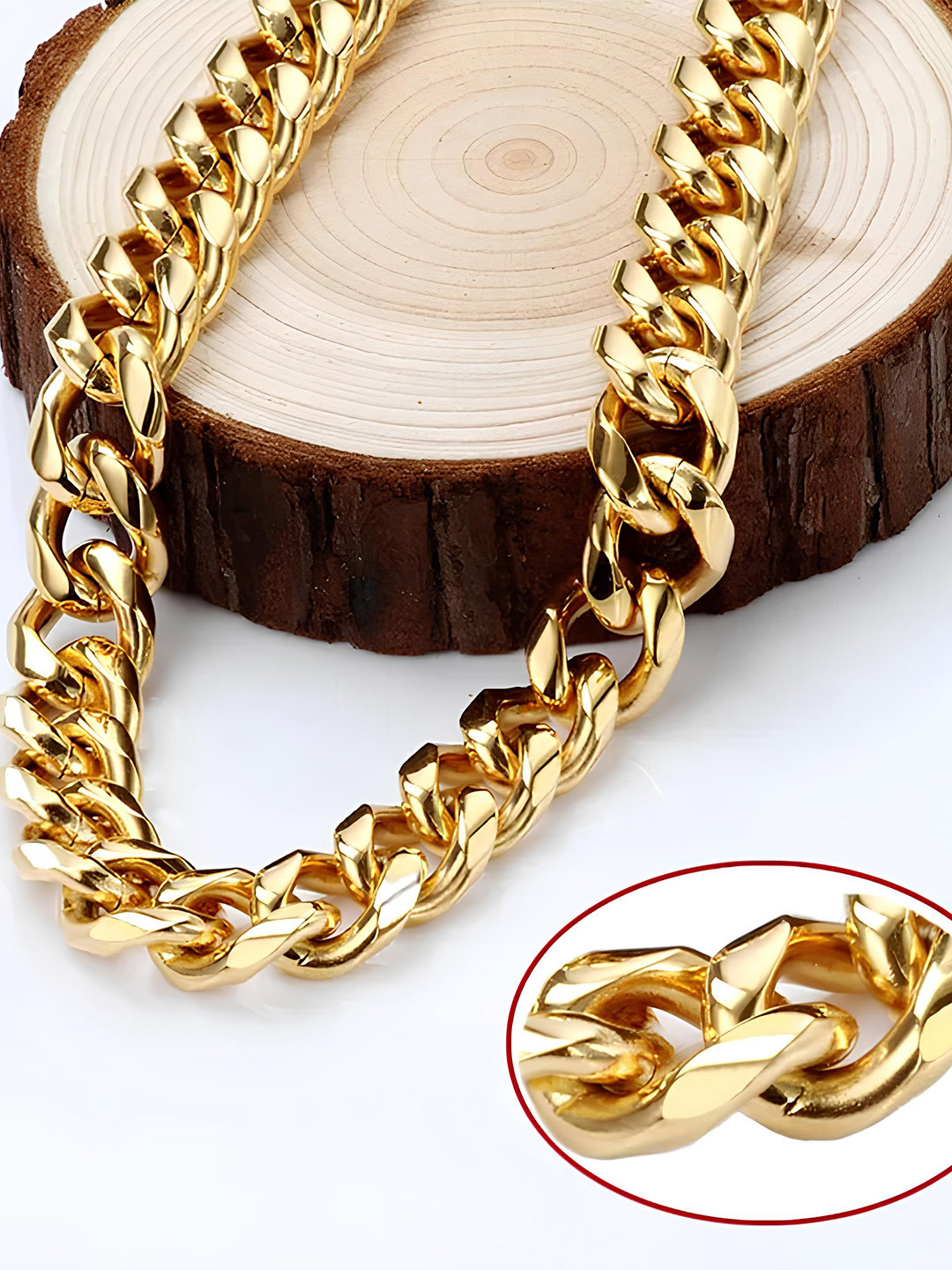 KARISHMA KREATIONS Unisex Gold-Toned Gold-Plated Chain