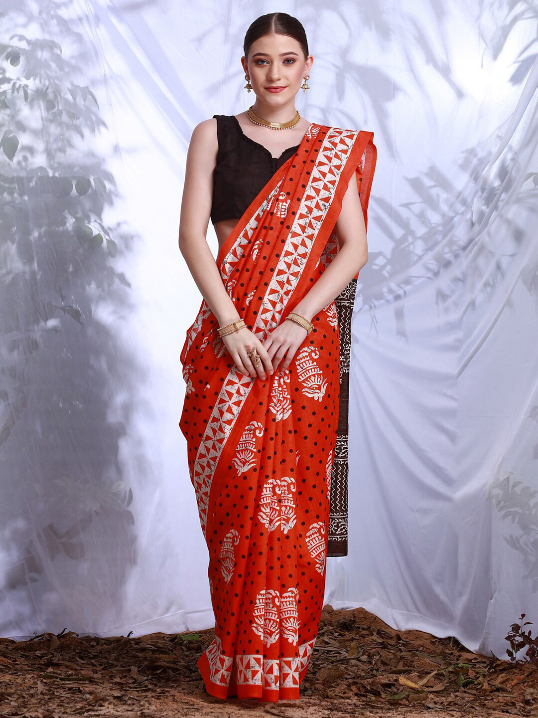 KALINI Bagh Printed Art Silk Bagh Saree