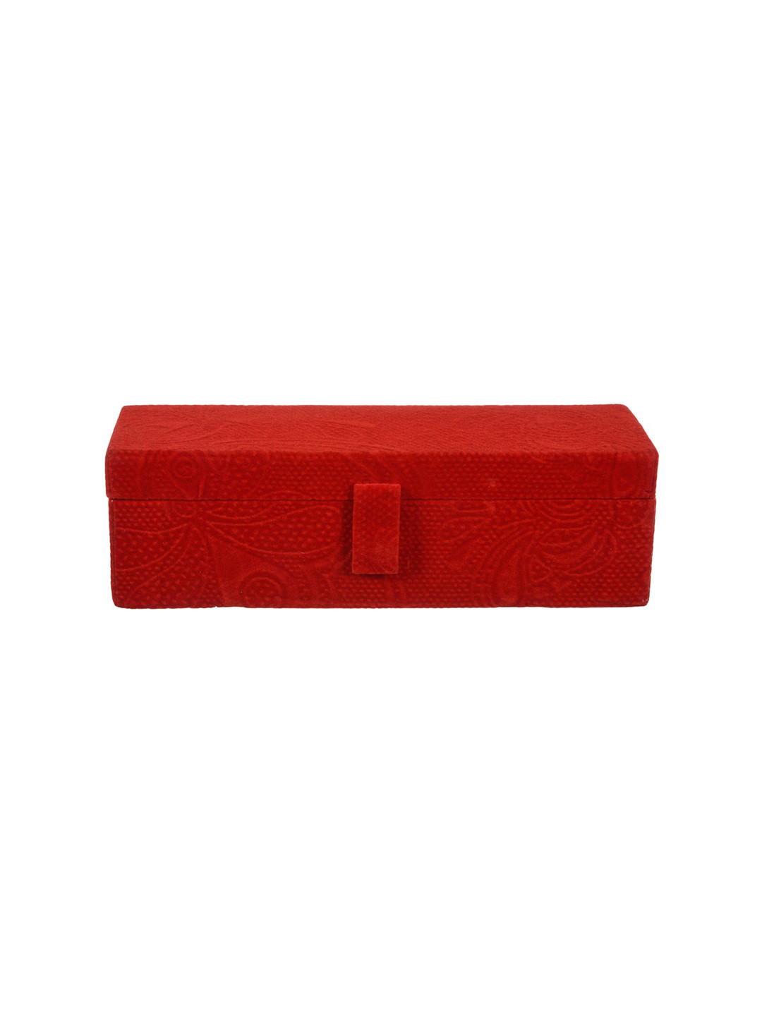 Kuber Industries Red Self Cut Work 1 Rod Bangle Organisers