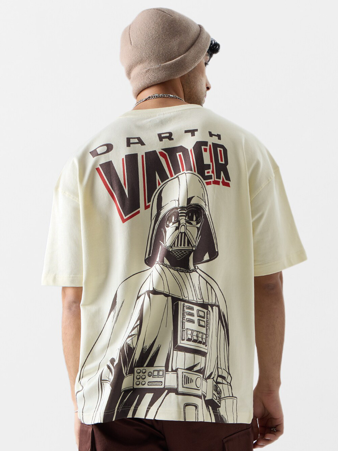 The Souled Store Star Wars Printed Pure Cotton Oversized T-shirt