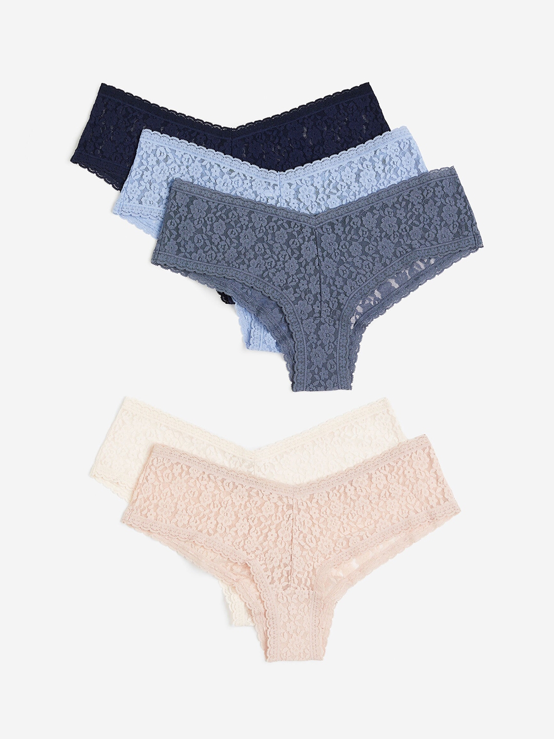 Buy H&M 5 Pack Lace Hipster Briefs - Briefs for Women 24671426