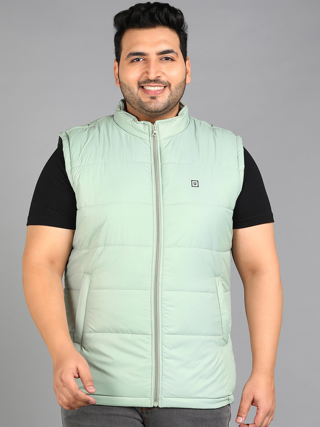 Urbano Plus Sleeveless Zippered Puffer Jacket