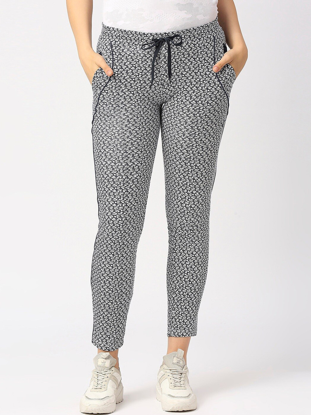 Lovable Sport Women Floral Printed Pure Cotton Track Pants