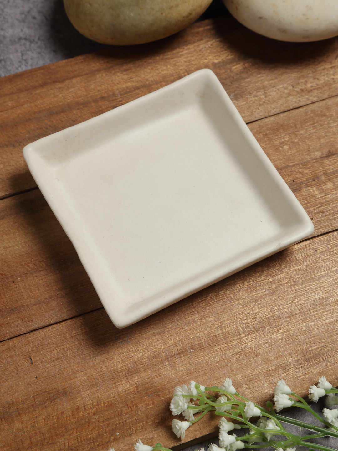 Arrabi Cream 2 Pieces Rectangle Serving Trays