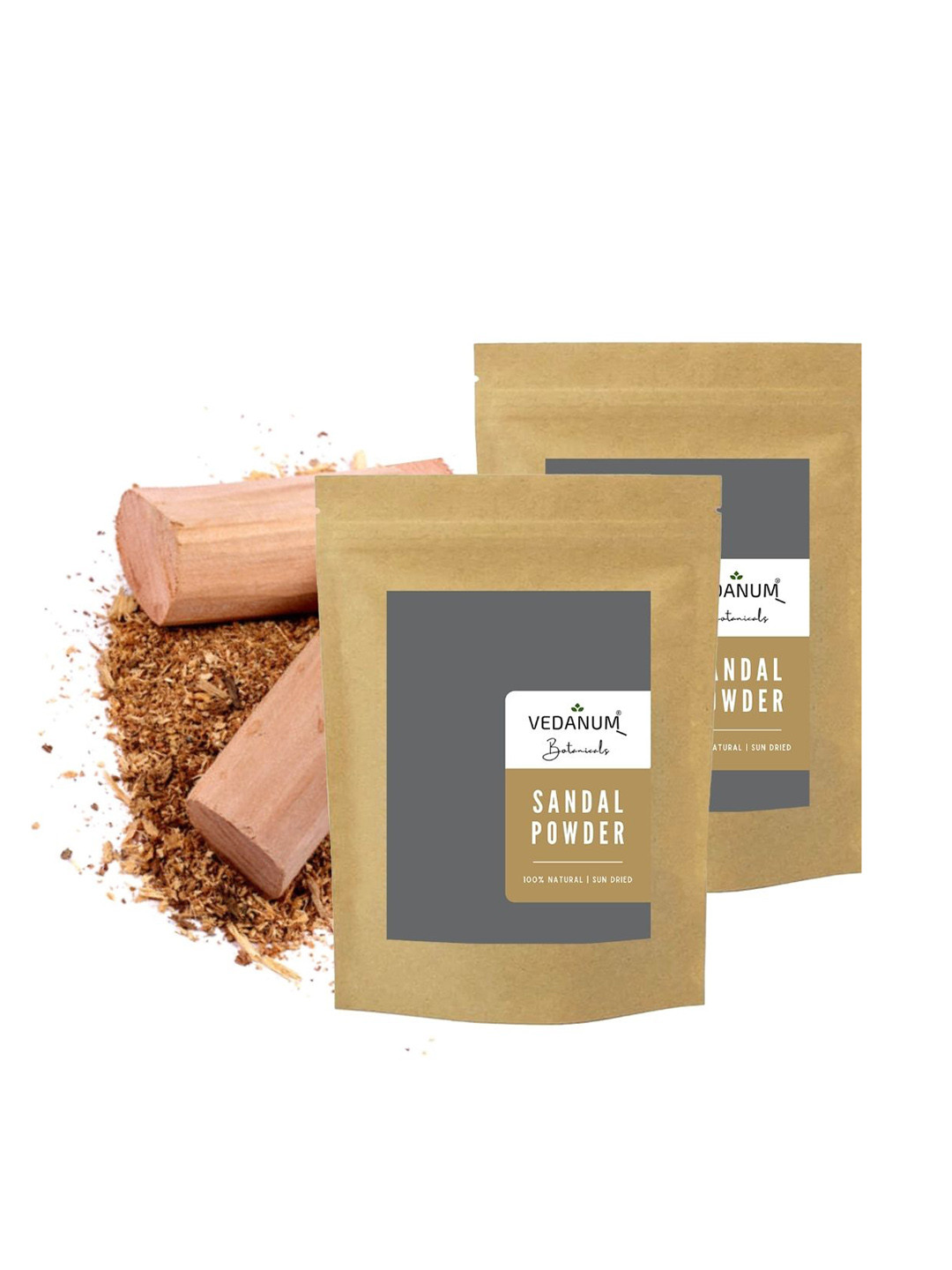 VEDANUM Pack Of 2 Natural Sandalwood Powder - 50gm Each