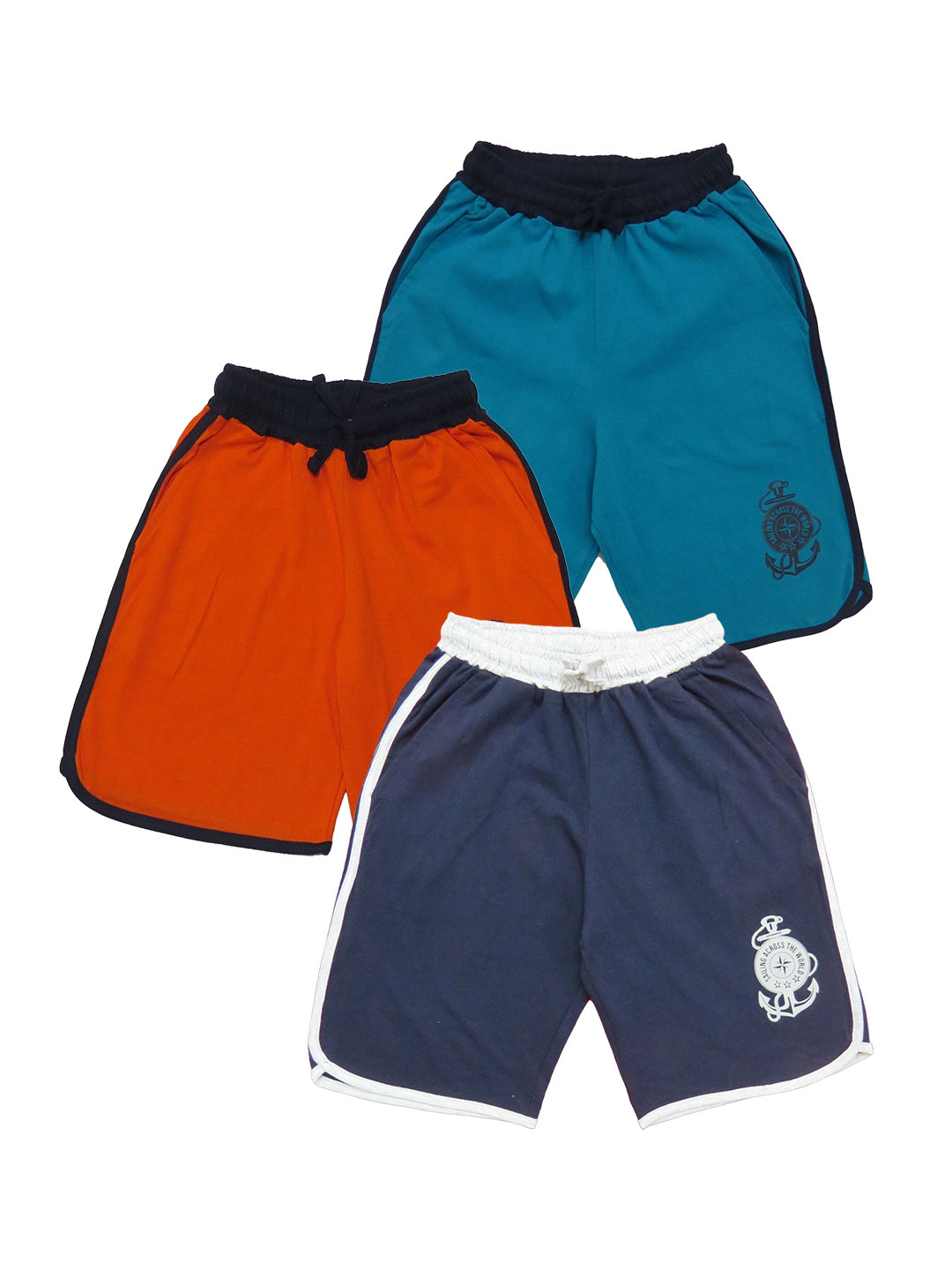 Clothe Funn Boys Pack Of 3 Cotton Shorts