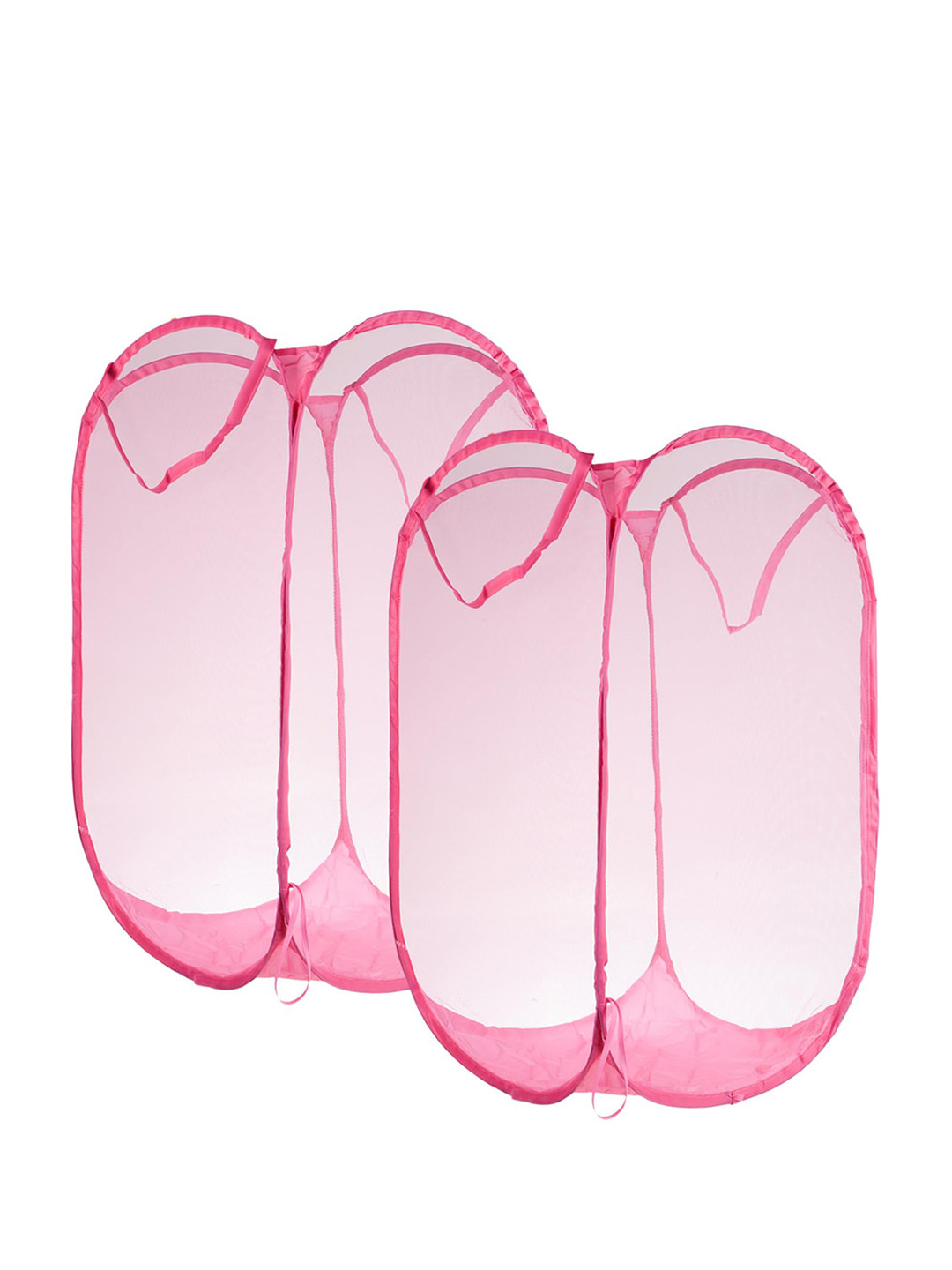 Kuber Industries Set Of 2 Nylon Net Laundry Basket With Handle