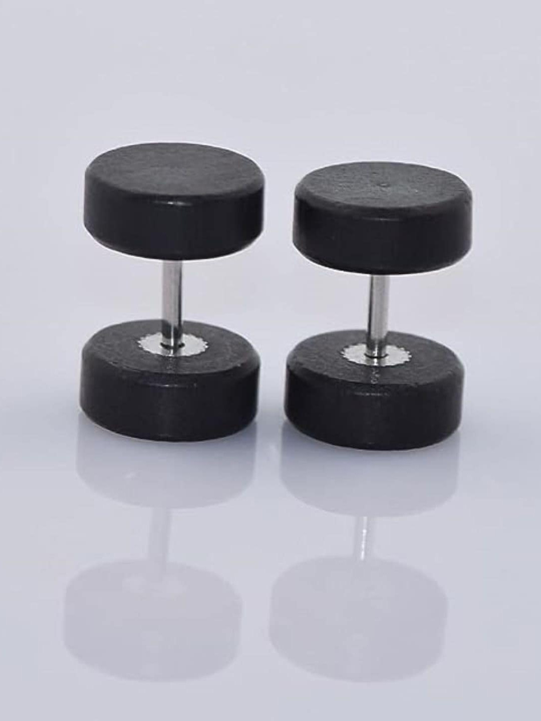 KRYSTALZ Set Of 2 Wooden Circular Studs