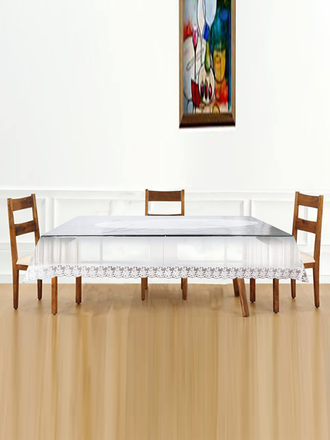 Dakshya Industries Transparent Rectangle Table Cover