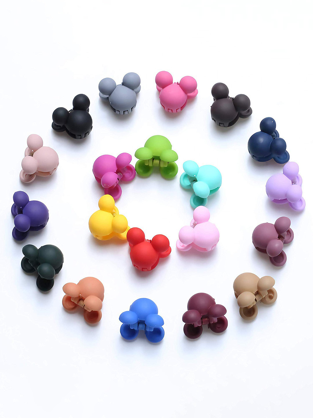 LYTIX Girls Set Of 20 Assorted Designs Mini Hair Claw Clips