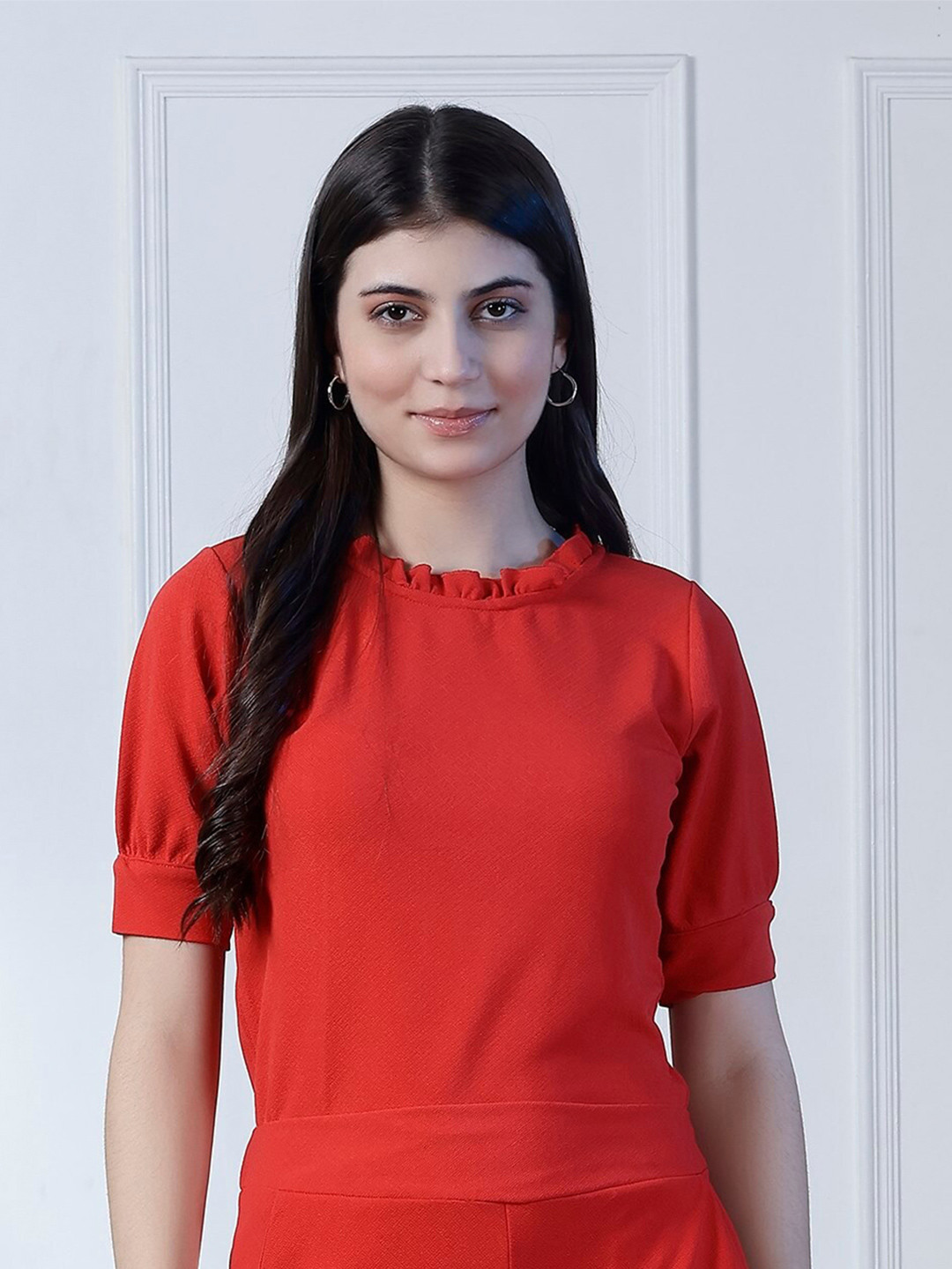 NEUDIS Knitted Puff Sleeves Top