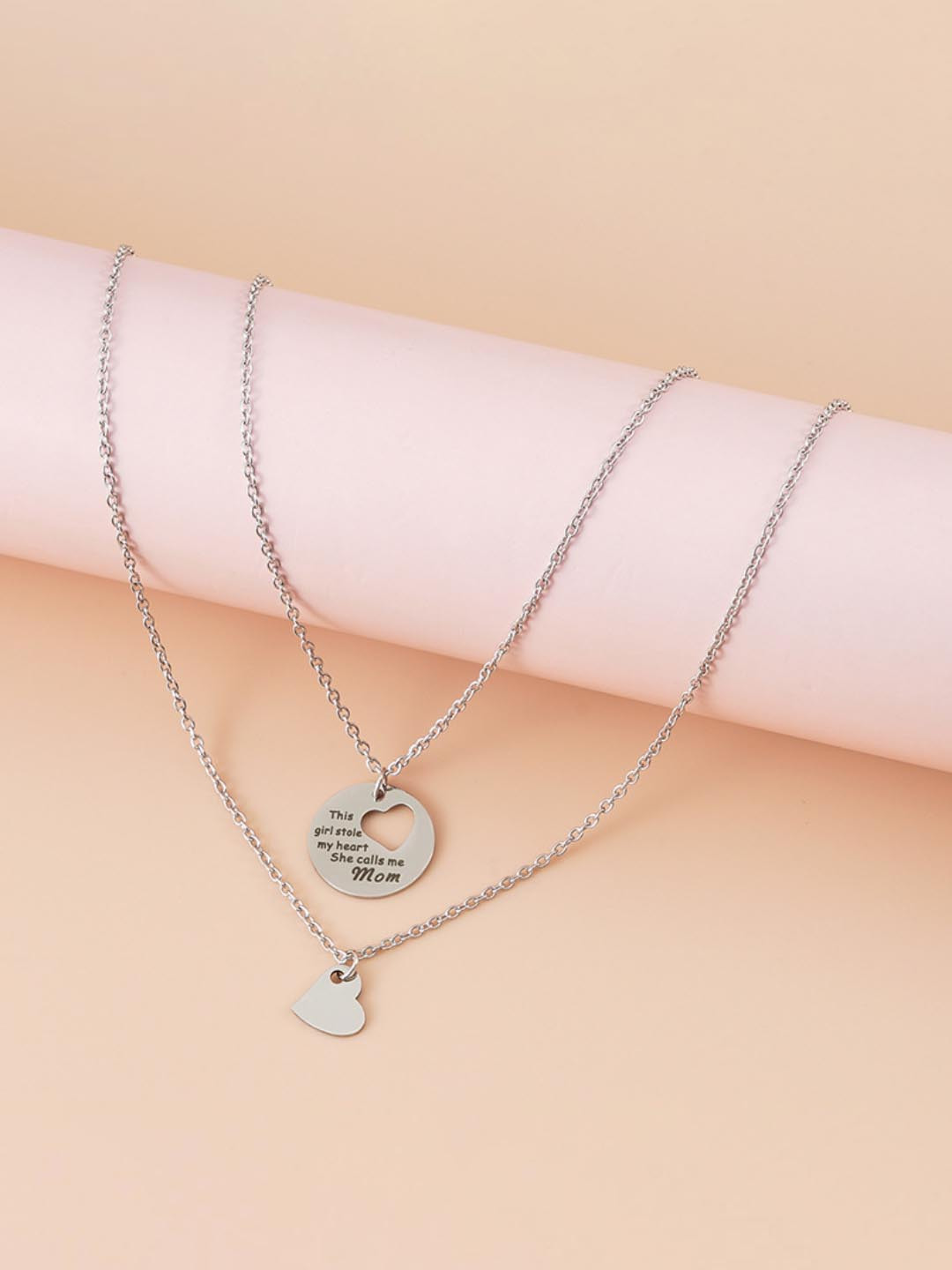 SALTY Set Of 2 Silver-Plated Necklace