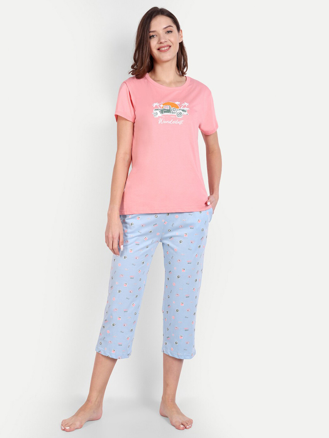 Bedtime story Printed Pure Cotton Lightweight Night Suit