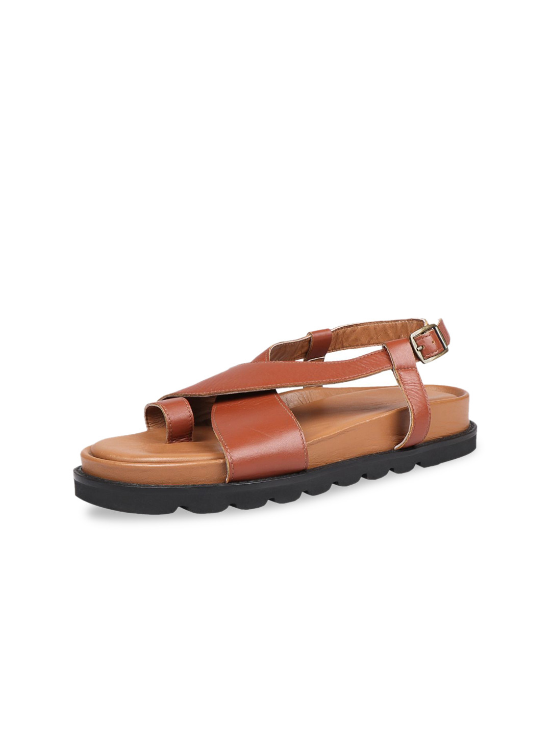 Hidesign SPARTA Leather One Toe Flats With Buckles
