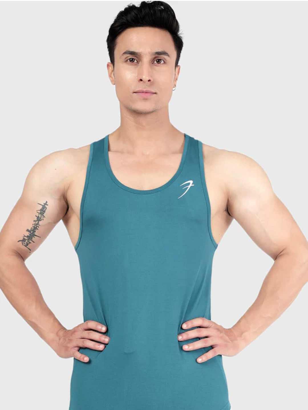 FUAARK Slim Fit Scoop Neck Sleeveless Innerwear Vests