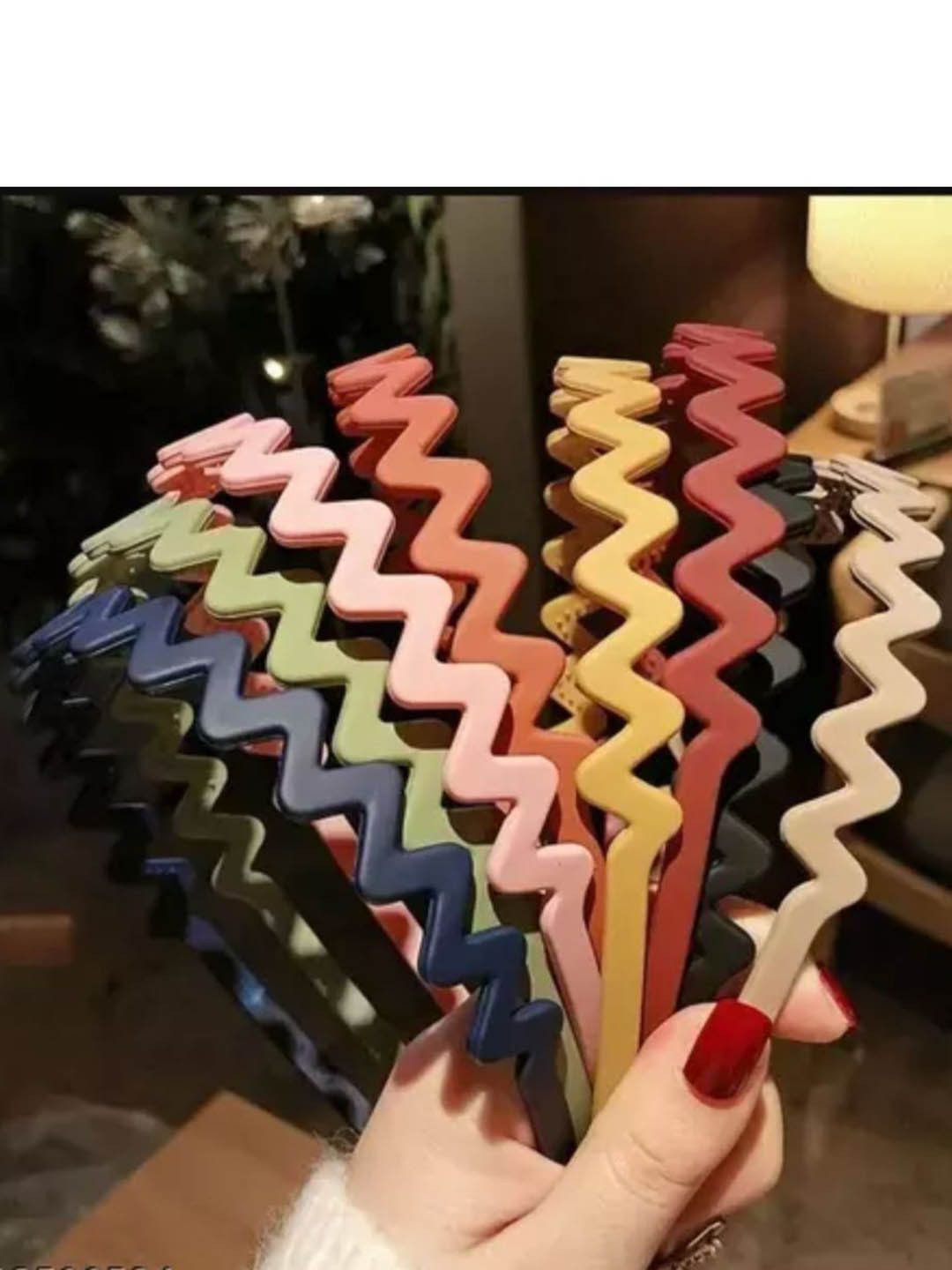 DN Creation Assorted Set of 8 Zig Zag Hairbands