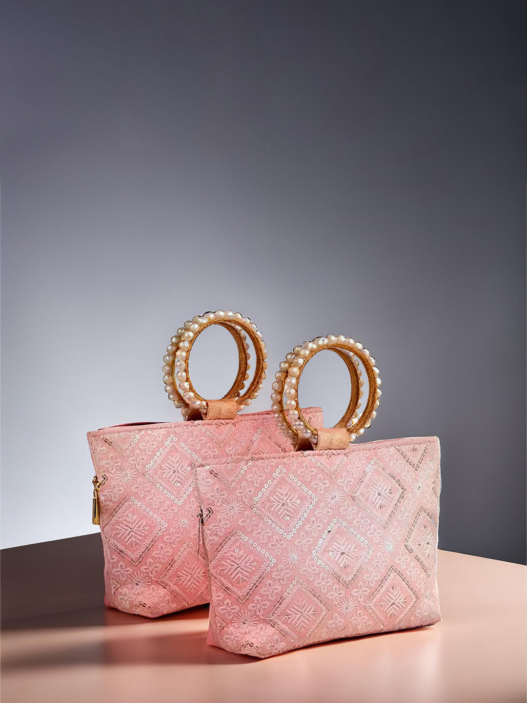 Kuber Industries Pack Of 2 Embroidered Hand Clutches