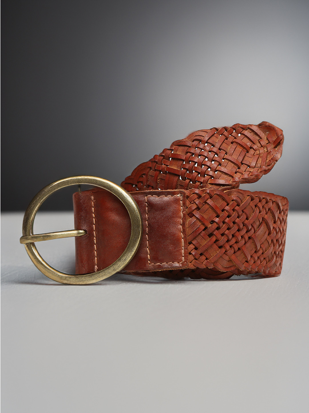 ART N VINTAGE Women Braided Leather Belt
