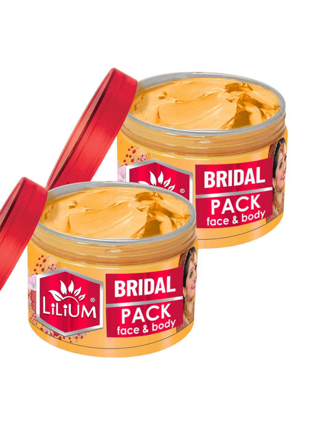 Lilium Bridal 2-Pcs Brightening & Glowing Face Pack 250g Each