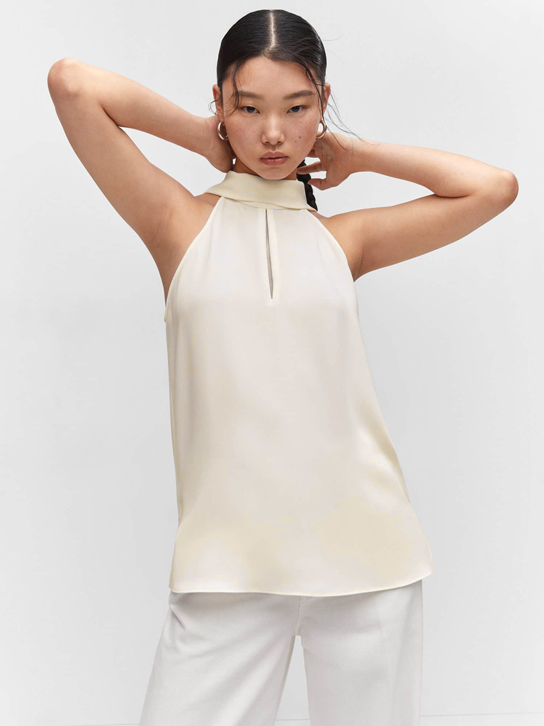 MANGO Layered Back Top