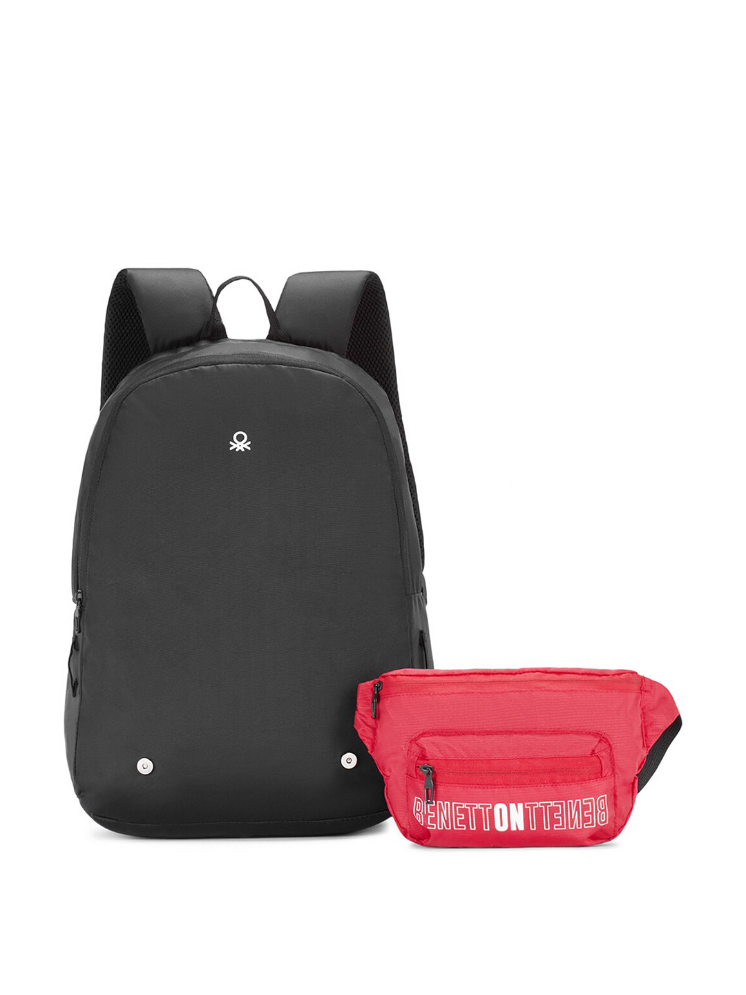 United Colors of Benetton Unisex Brand Logo Padded Backpack