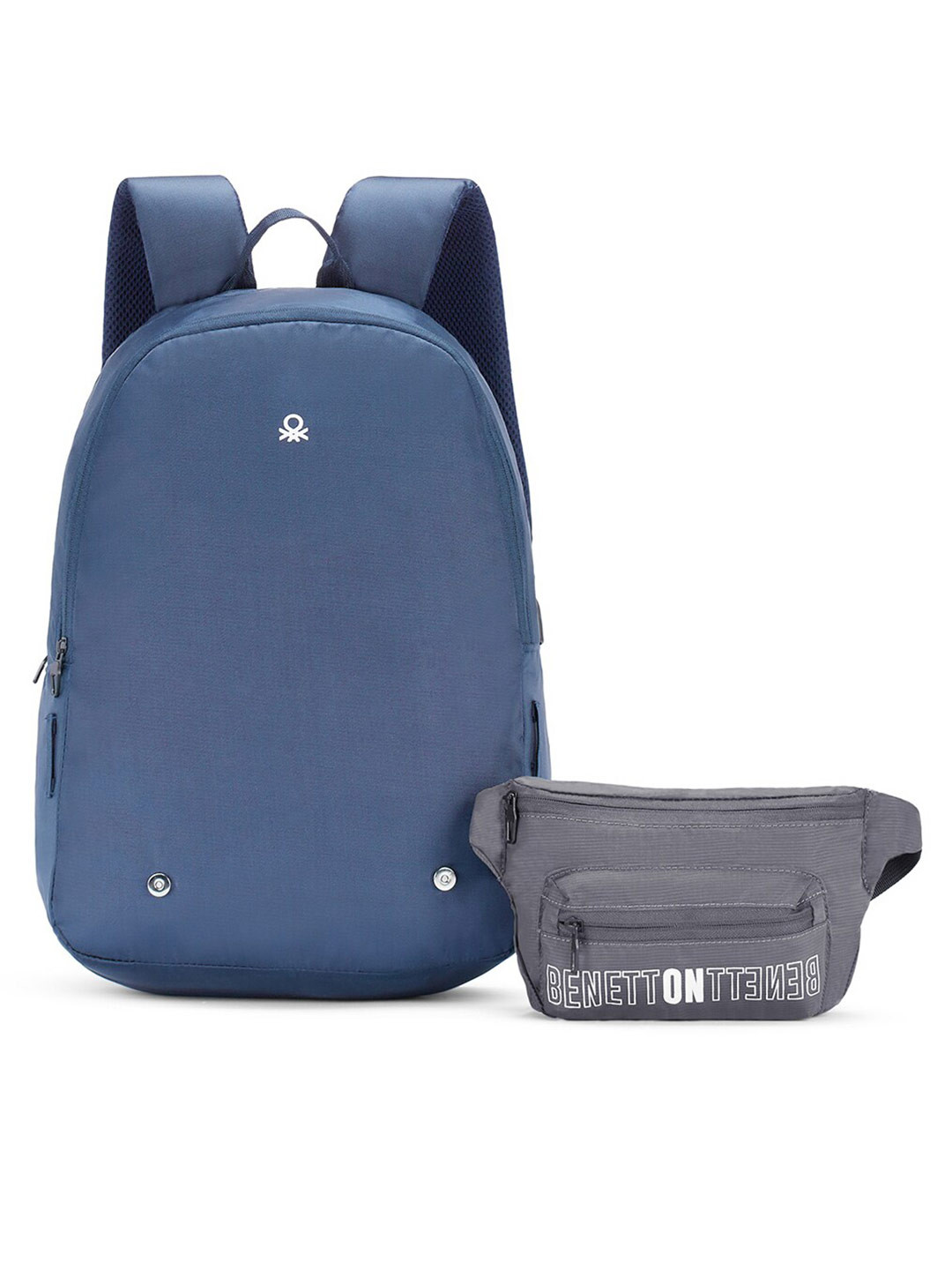 United Colors of Benetton Unisex Brand Logo Padded Backpack