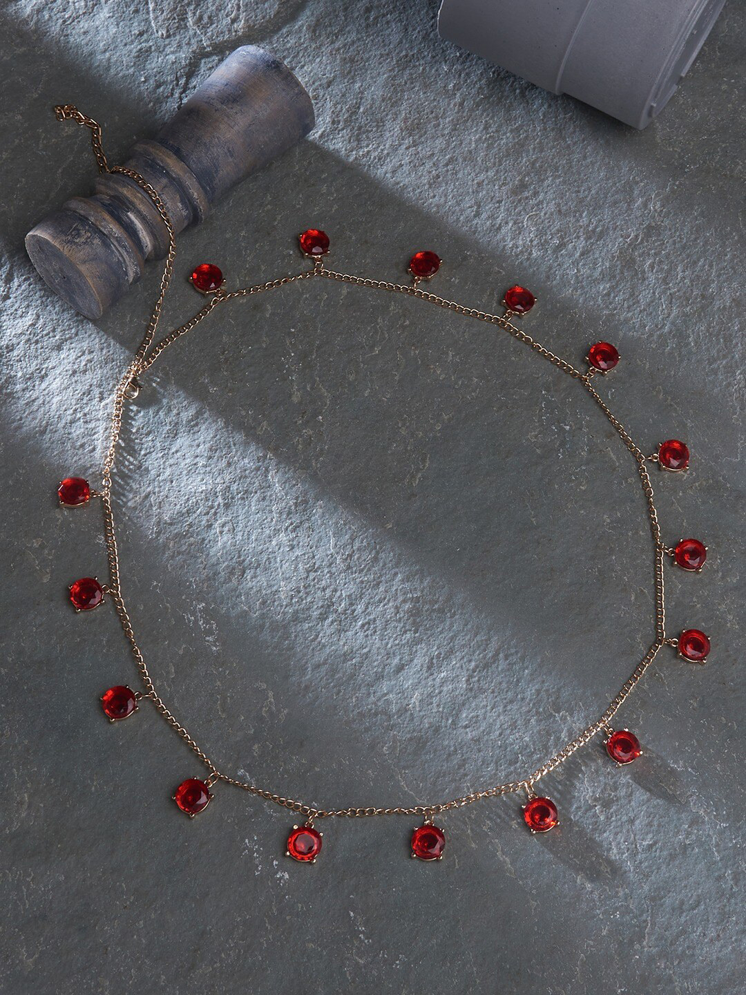 AMI Stone-studded Waist Chain