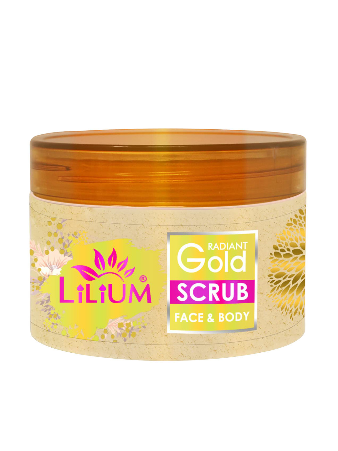 Lilium Radiant Gold Face & Body Scrub with Turmeric & Aloevera - 250 g