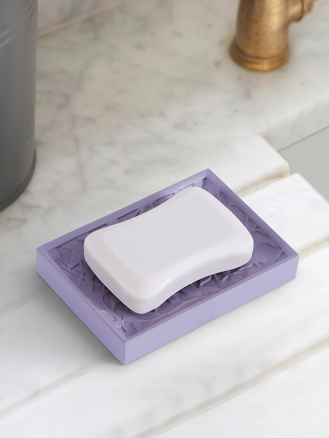 OBSESSIONS Purple Textured Soap Dish