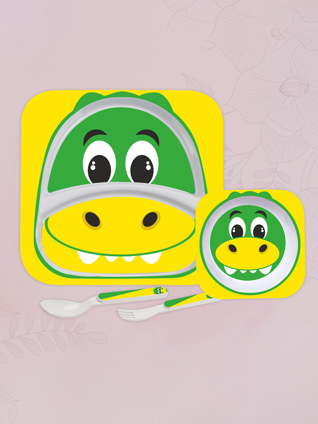 Cello Kids 4 Pieces Yellow Melamine Dinner Set