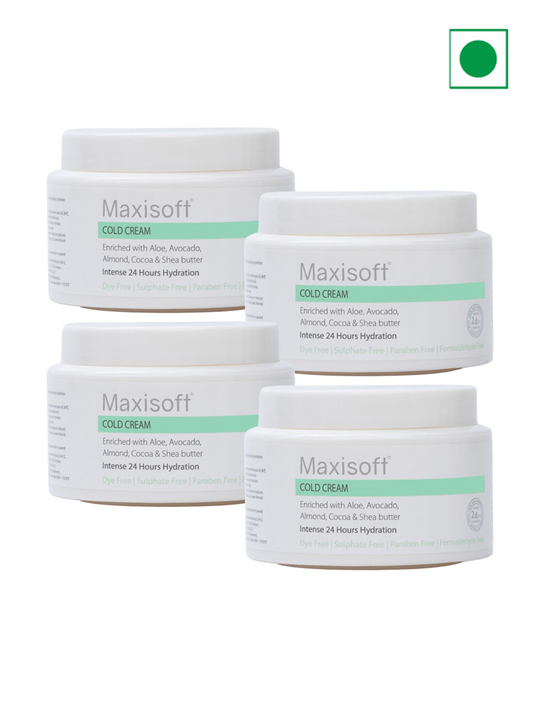 Maxisoft Set of 4 Cold Cream with Aloe & Avocado - 50 g each