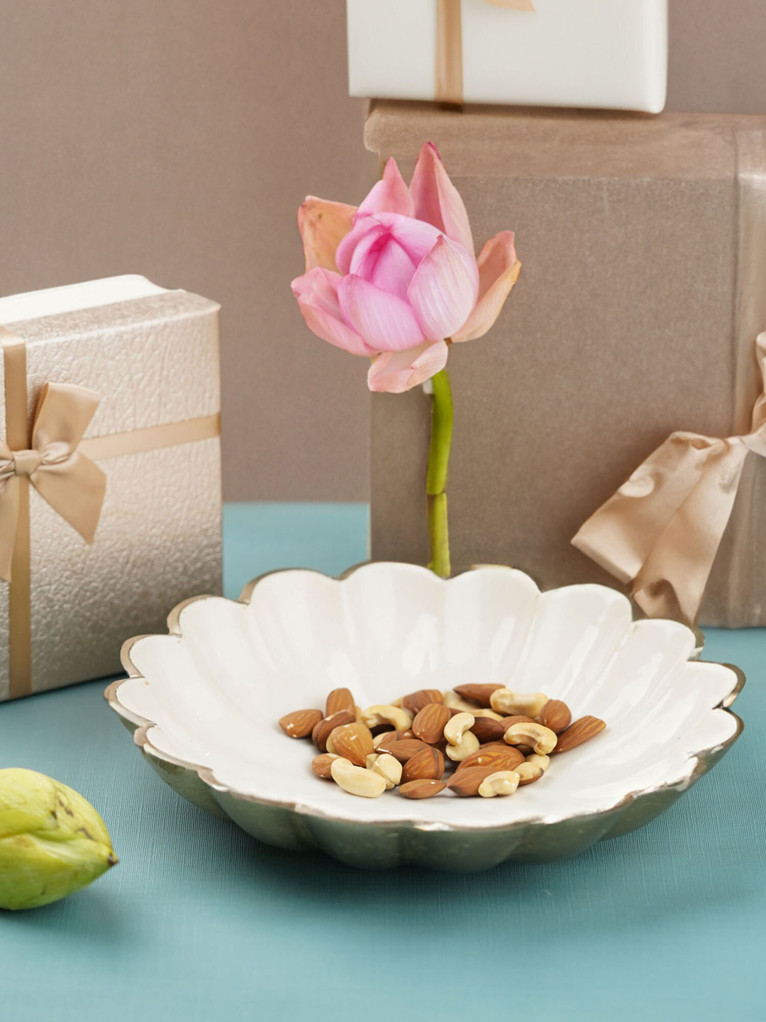 Folkstorys White Decorative Bowl